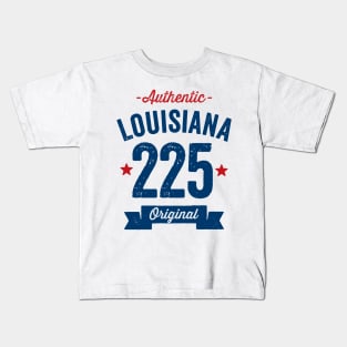 Authentic Louisiana 225 Area Code Kids T-Shirt